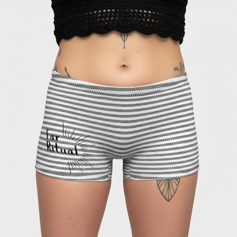 Pinstriped Logo Shorts